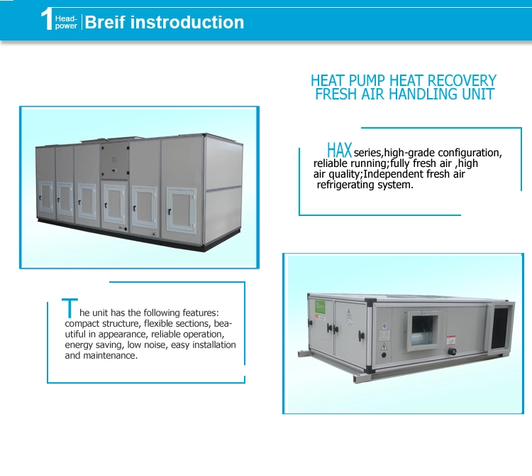 45kw Heat Recovery Fresh Air Handling Unit