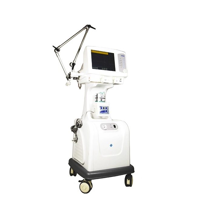 Mobile Energy Recovery ICU Anesthesia Ventilator Respirator Machine with Battery and Oxygen Cylinder