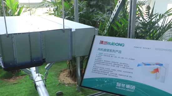 BLDCモーター付き住宅用冷却スリム隠蔽ファンコイル